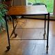 table roulante porte vinyles vintage des années 60 dessus bois