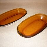 Plat Duralex en verre ambré 36 cm