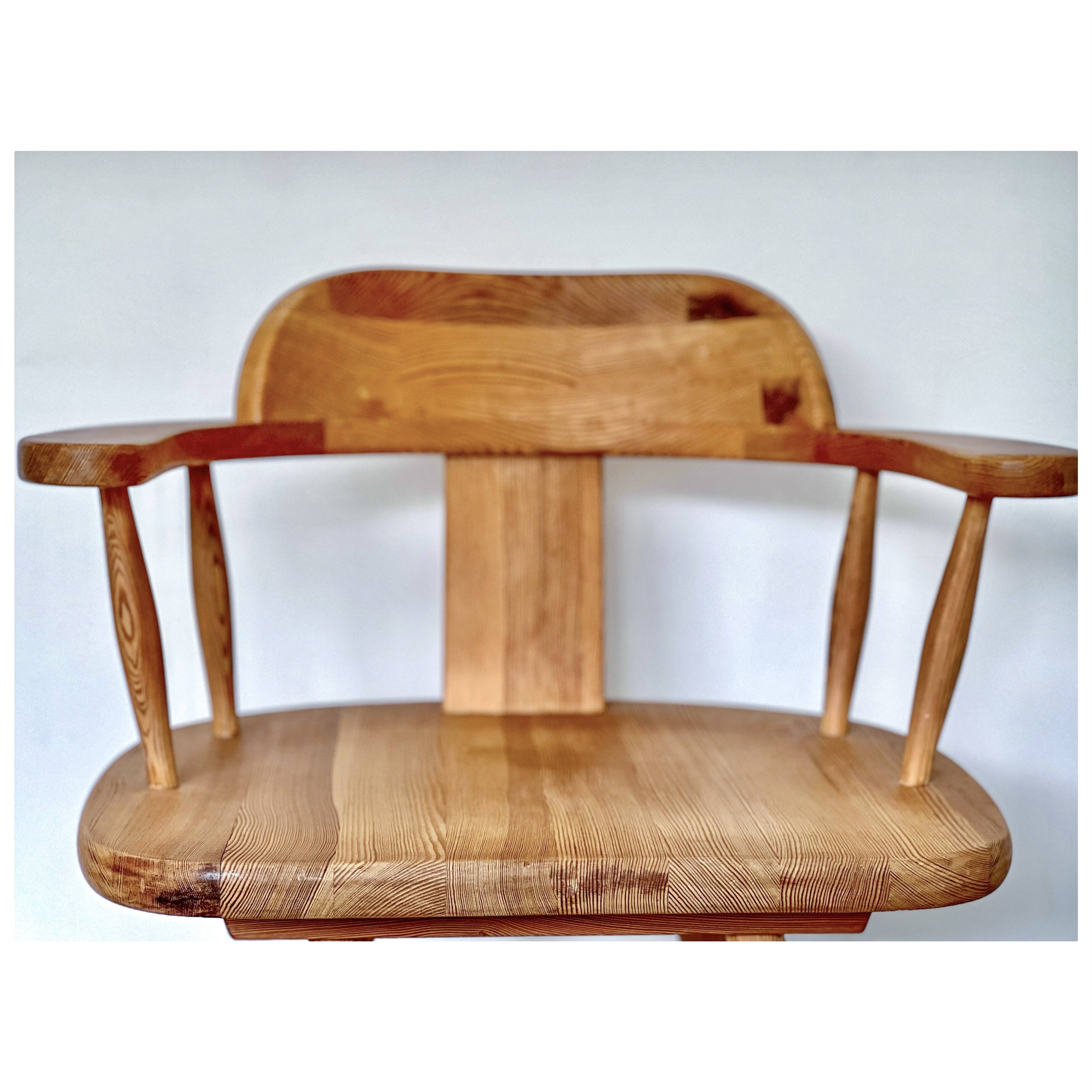 Scandinavian pine chair, By Asko, Finland, 1970s