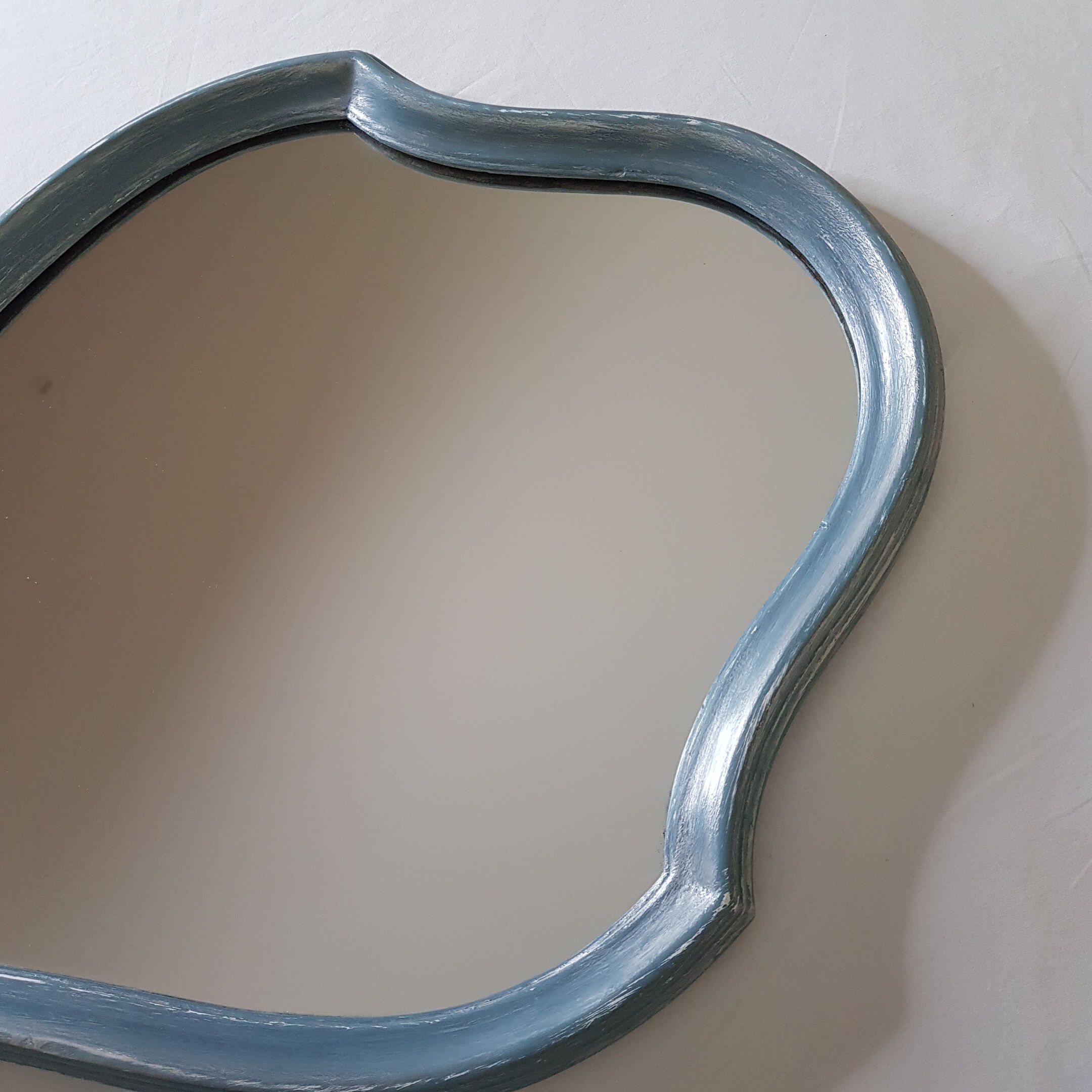 Baroque mirror in louis XV-inspired wood (1960) 50 x70 cm