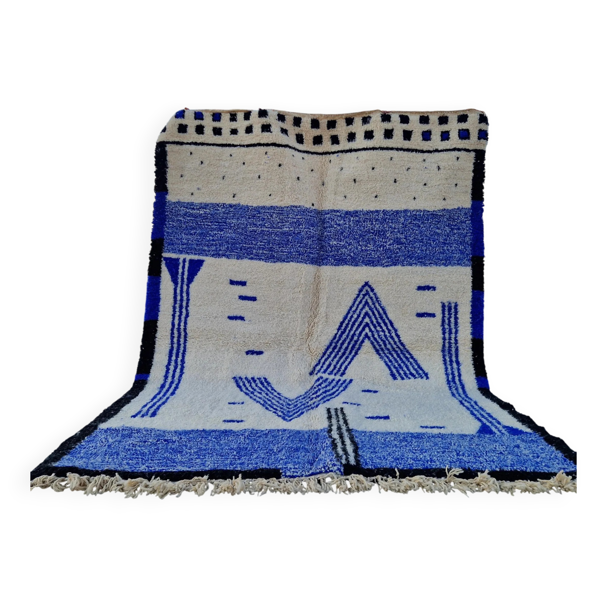 Traditional Moroccan wool rug 2.5 x 1.5 m