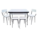 Formica table 2 chairs 2 stools