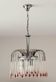 Paolo Venini: Cascade chandelier with pink Murano glass drops.