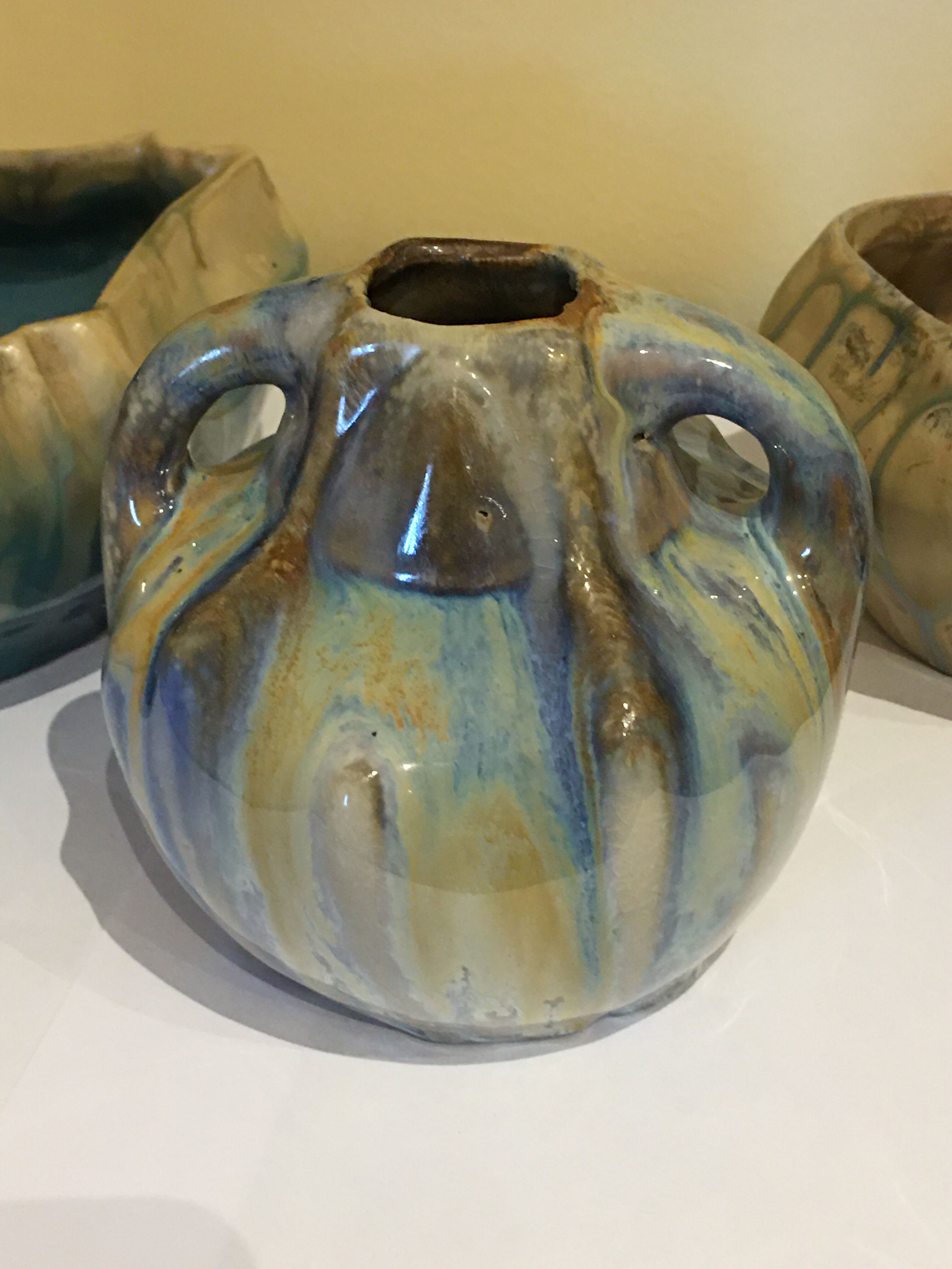 Lot of 3 ceramic pieces G. Metenier