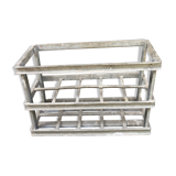 Old bottles in rectangular zinc locker