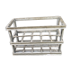 Old bottles in rectangular zinc locker