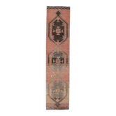 1970s Turkish Hand-Knotted Runner Rug 87x386