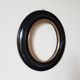 Napoleon III oval frame in blackened wood and brass (without glass) Paray le Monial
