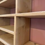 Raw wood shelf