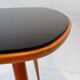 Wood and glass triangle shaped coffee table for Opal Kleinmöbel, Germany 1950's/1960's
