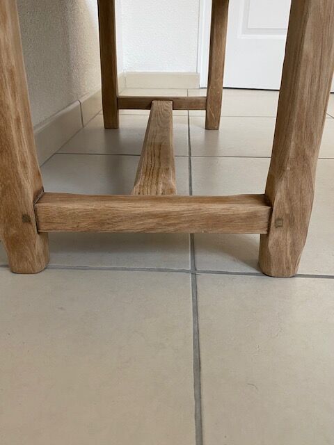 Table basse de ferme bois décapé