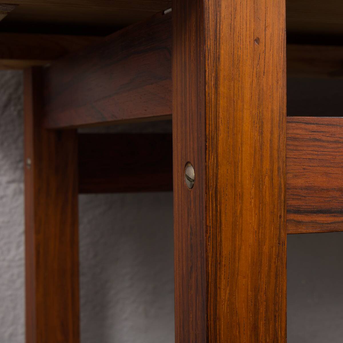 Scandinavian mid-century rosewood mirror with console, Denmark, 1960s