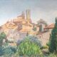 "Saint Paul de Vence" view of the sunny village by H. Pozzi