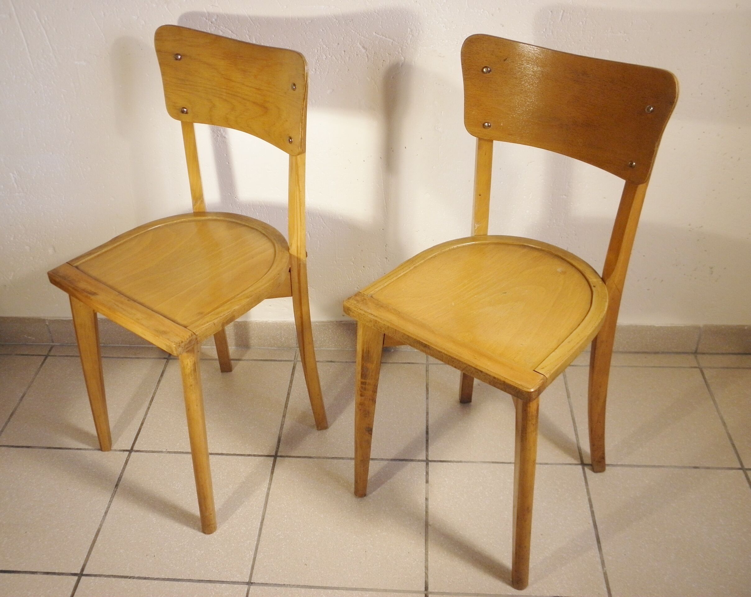 Pair of chairs bistro 60s
