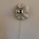 70s metal flower wall light