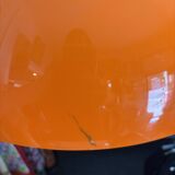 Space Age orange pendant light 1970