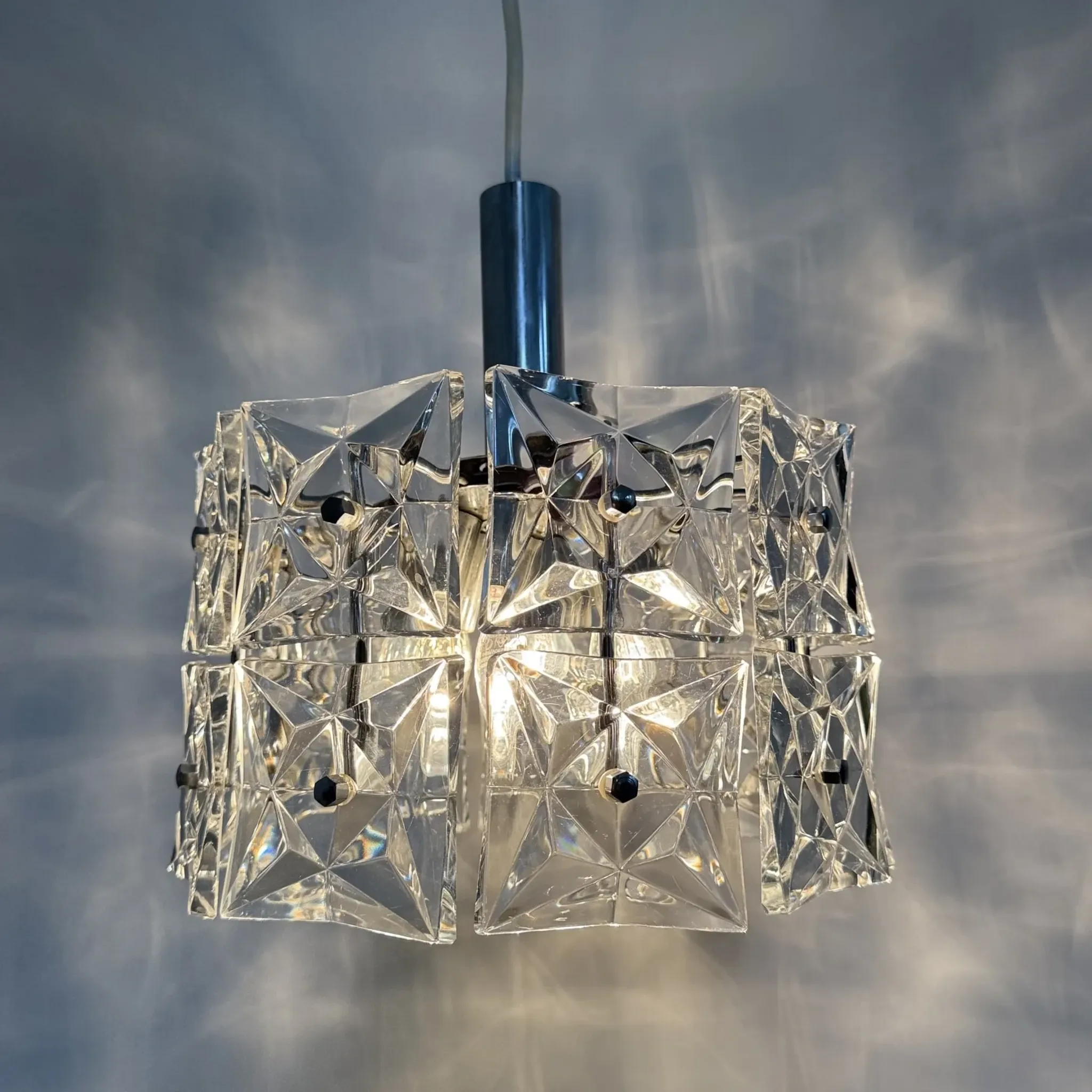 Mid-century design Kinkeldey hanging lamp, 1970s