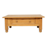 Table basse Style Ethnique Boho Table Vintage Couleur Claire Bois