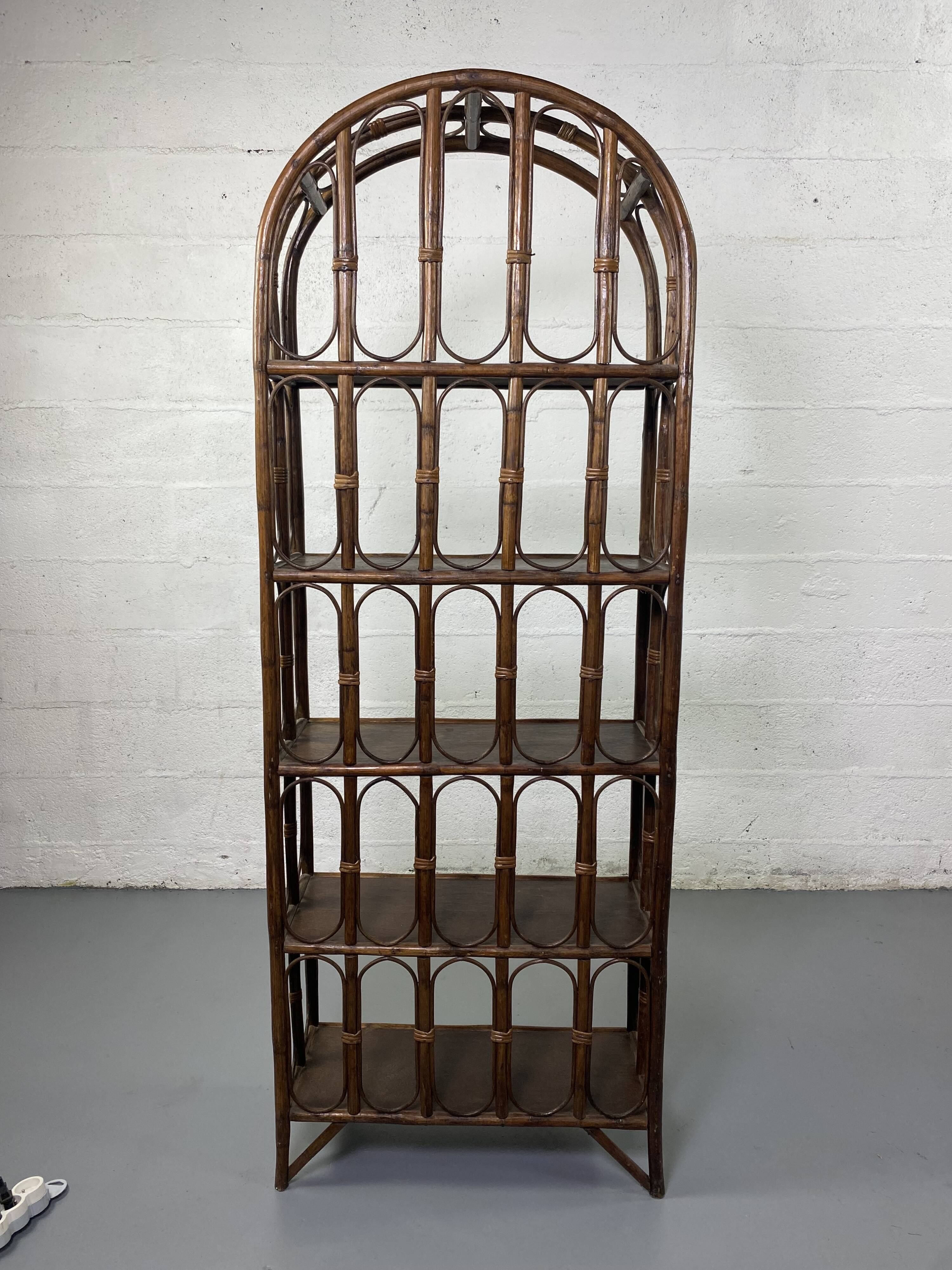 Rattan shelf