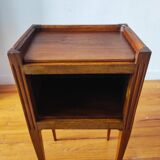 Antique walnut bedside table in the Directoire style