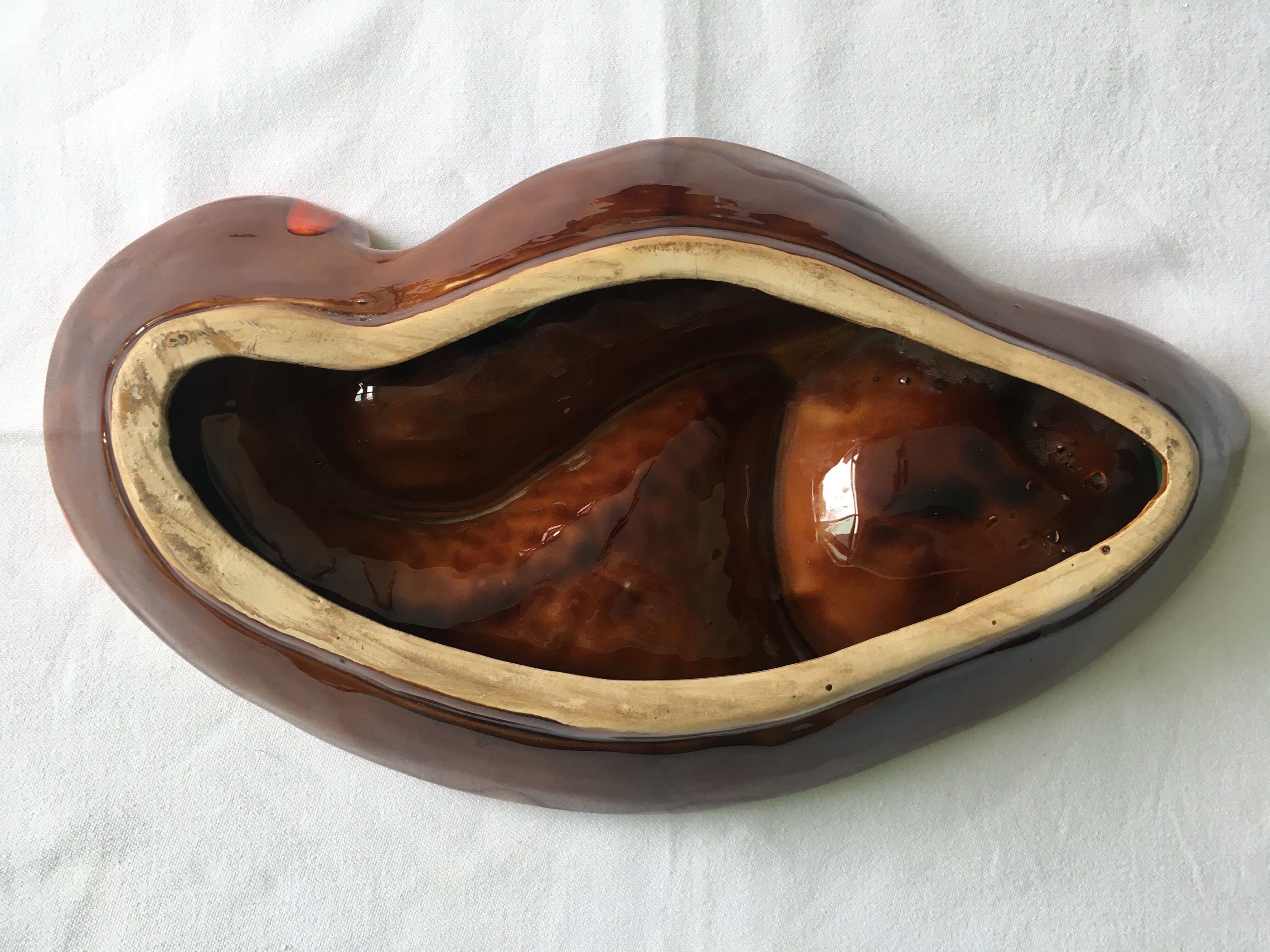 Vallauris 3 fish-shaped compartments