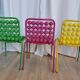 Lot de 5 chaises vintage Pop Art pour enfants : SLOG Croatie, années 1980