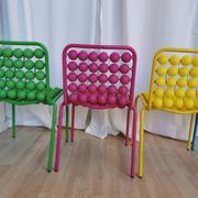 Set of 5 Vintage Pop Art Kids Chairs: SLOG Croatia 1980s