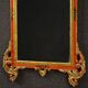 Miroir toscan laqué et doré du XXe siècle