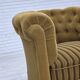Fauteuil relax danois des années 1950, revêtement en laine verte, bois de frêne.