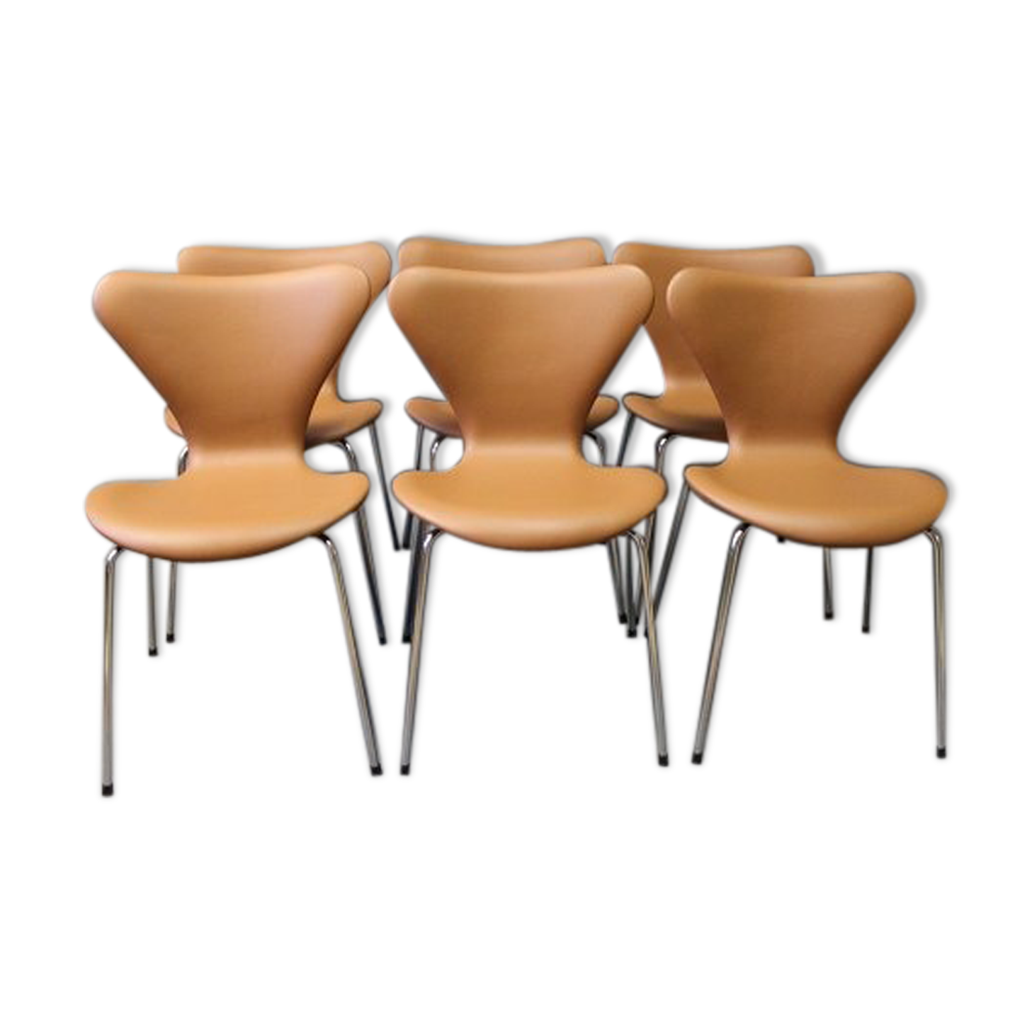 Ensemble de 6 chaises 3107 Arne Jacobsen