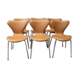 Ensemble de 6 chaises 3107 Arne Jacobsen