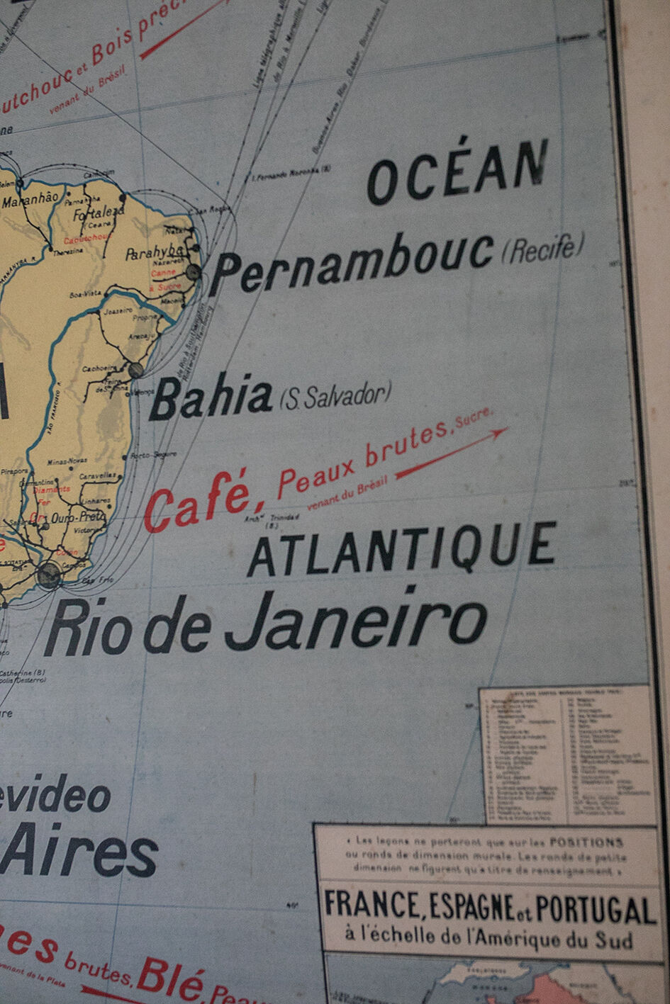 La carte de géographie Amérique du Sud Armand Colin n°20
