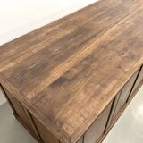 Very large old oak trading counter, XXL format