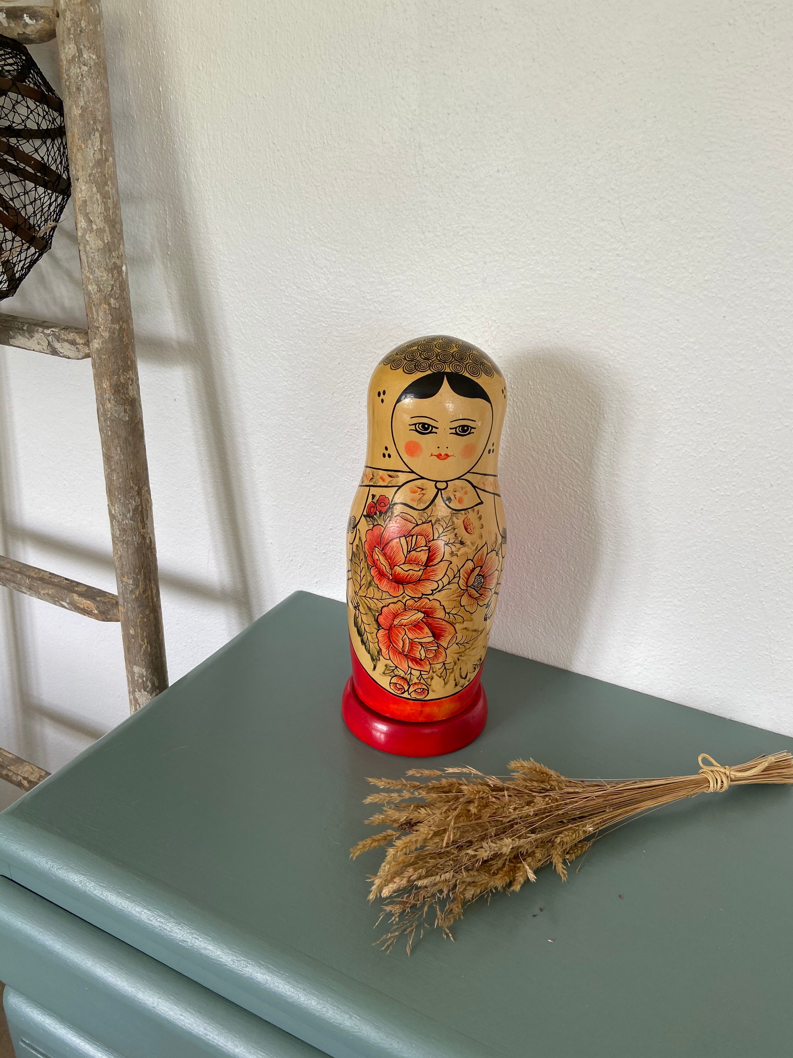 Russian Matriochka vintage doll stamped USSR