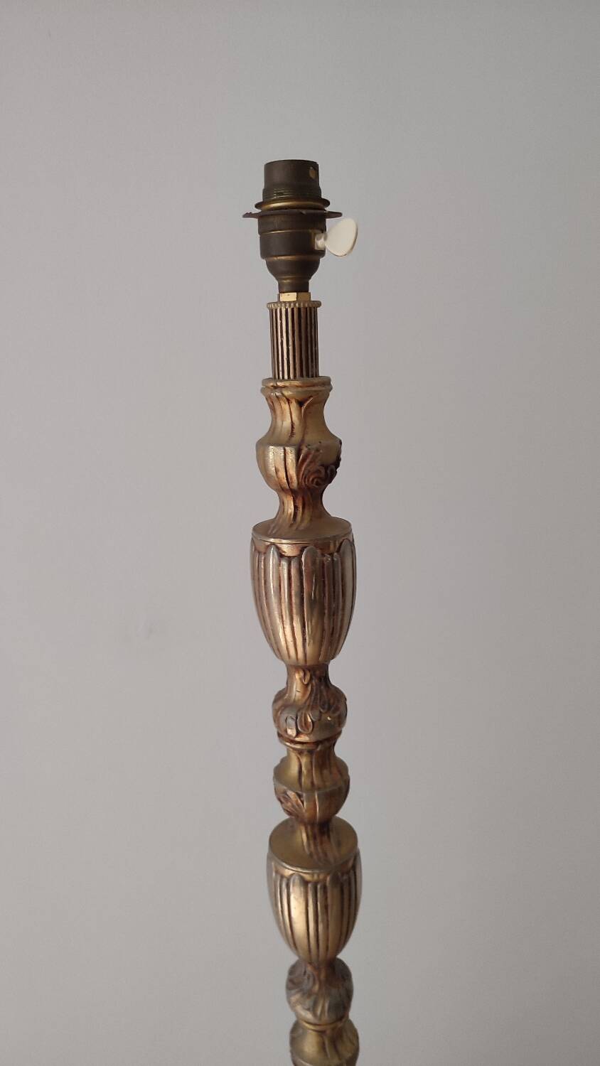 Large brass lamp base