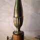 Very large classic luxury lamp bronze and wood