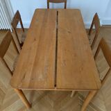 Pierre Gautier Delaye table and chairs, Coffee Bean model