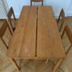 Pierre Gautier Delaye table and chairs, Coffee Bean model