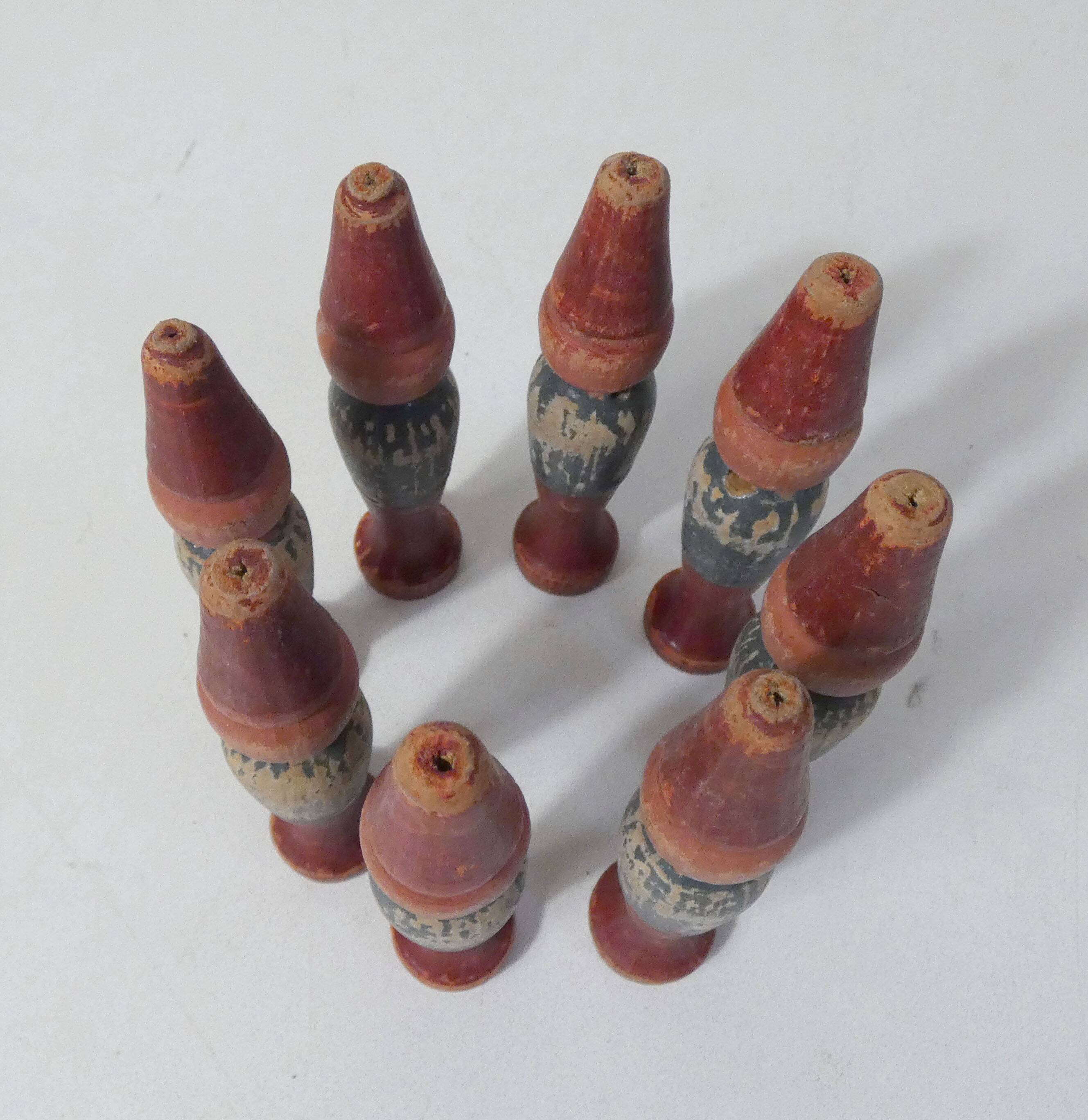 Old wooden bowling game