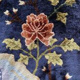 Art Deco Chinese Handmade Silk Bautou Tapestry Rug, Early 20th Century