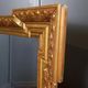 Antique French Napoleon III mirror with gold-coloured frame