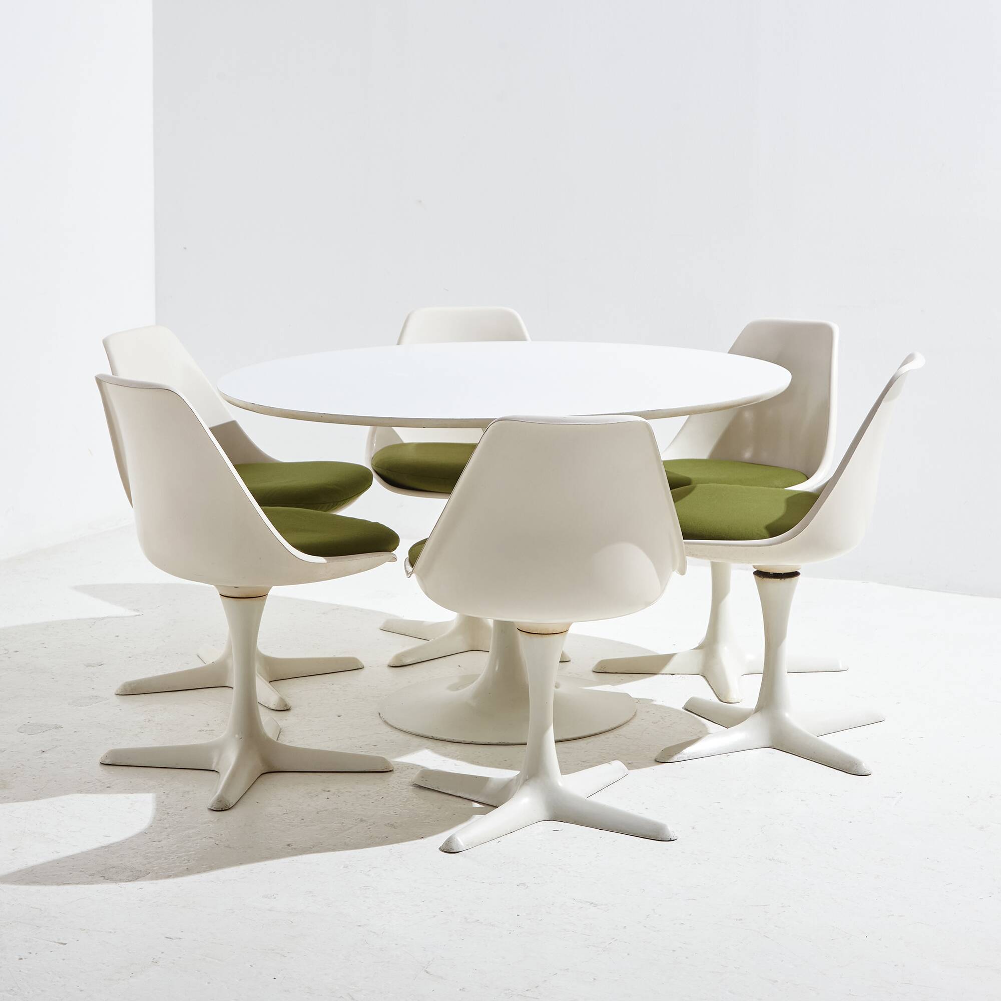 ARKANA DINING SET BY MAURICE BURKE, SET OF 7 (MK9663)