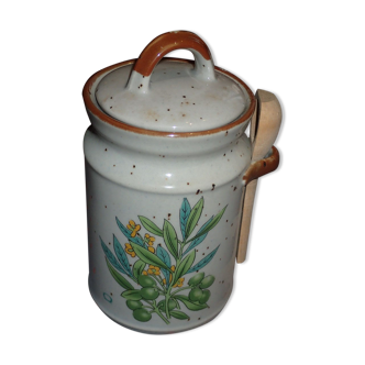 Ancient porcelain olive pot