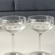 Lot of 4 x Champagne Coupes / Doyen Glassware. Art Deco 1930s.