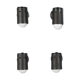 Adjustable black metal wall sconces from the 1960s.