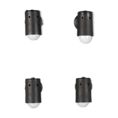 Adjustable black metal wall sconces from the 1960s.