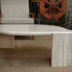 Table basse œil en travertin 1970