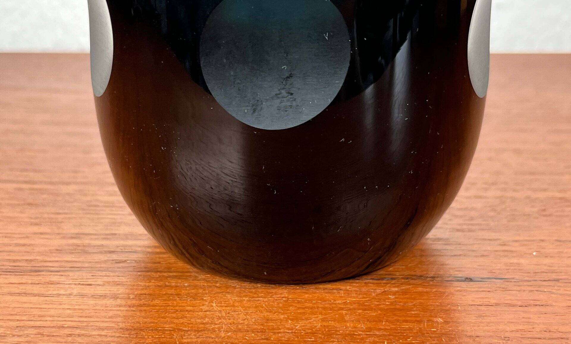 Mid-century German glass vase by Karl Friedrich Glas, 1960s.