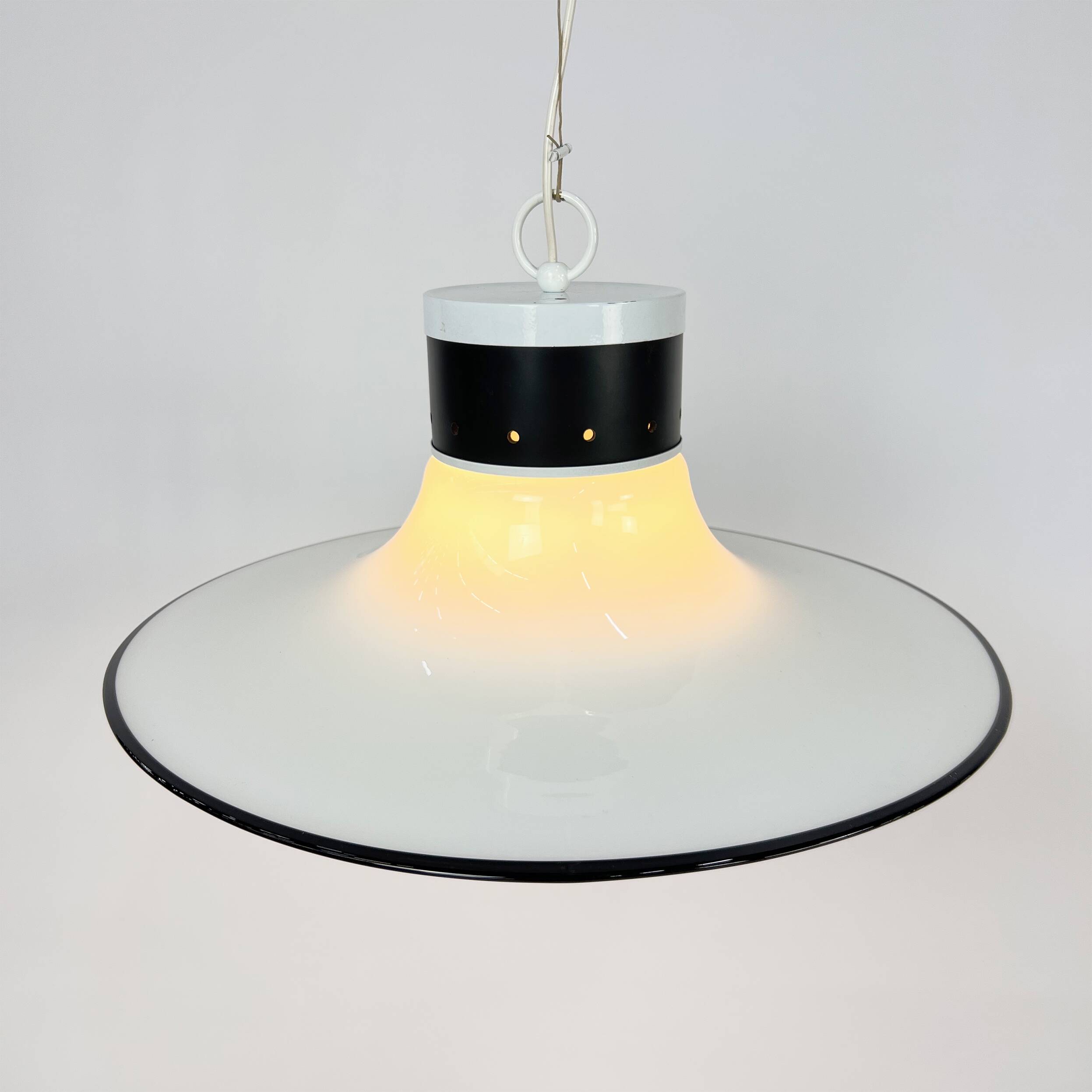 Suspension Space Age en verre de Murano, Italie, années 1960