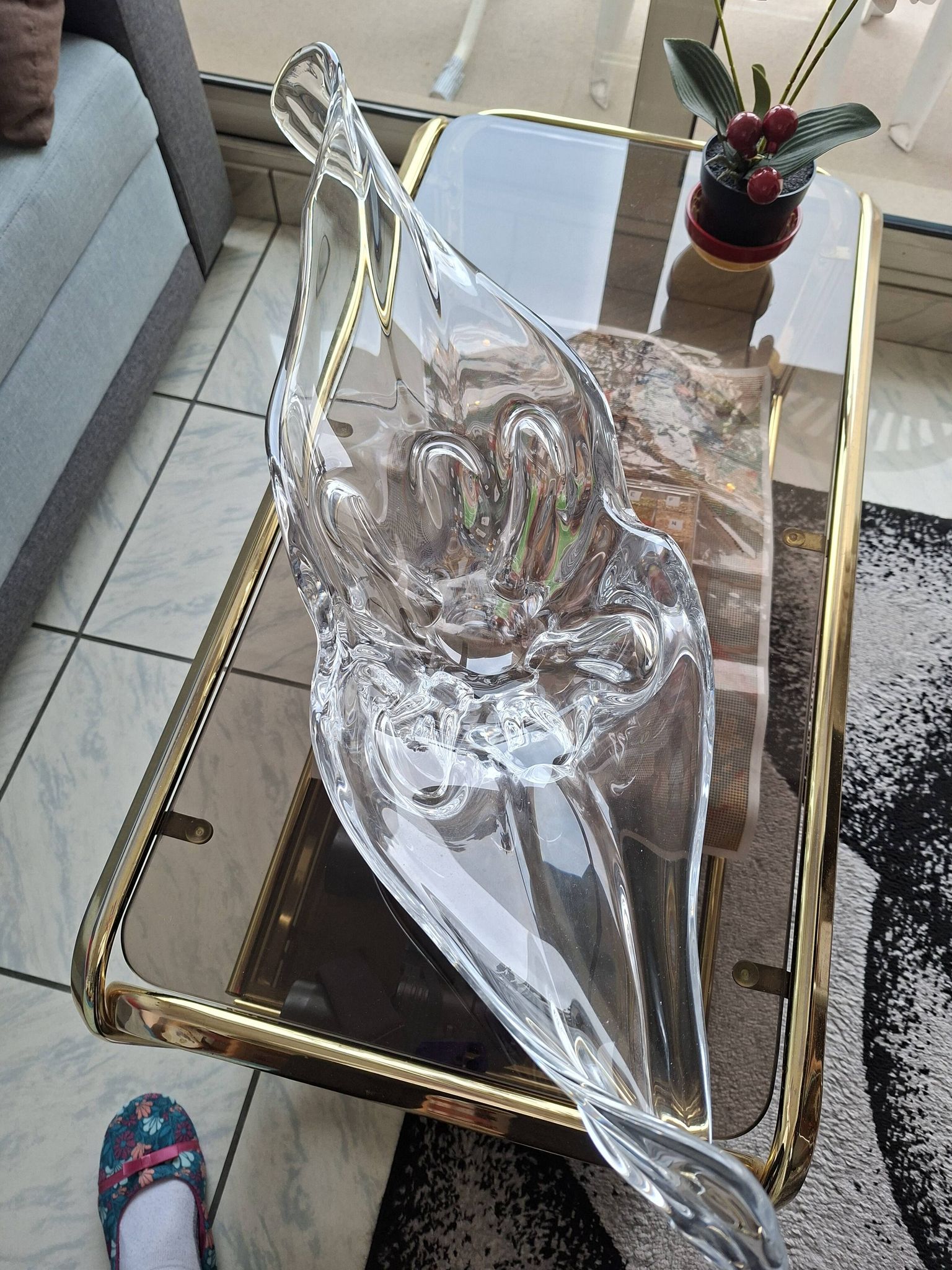 Coupe Centre table cristal
